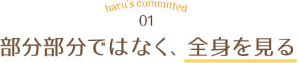 haru's committed01 部分部分ではなく、全身を見る